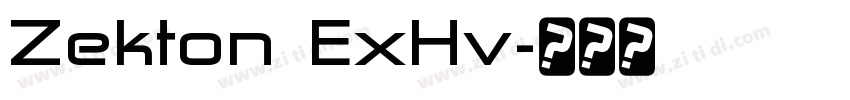 Zekton ExHv字体转换
